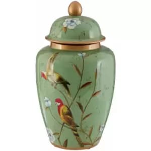 Tropical Turquoise Large Ceramic Jar - Premier Housewares