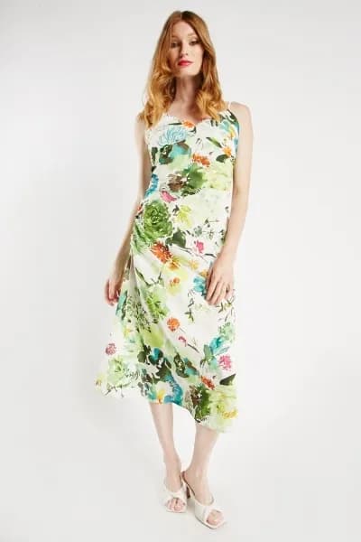 Floral Print Midi Dress