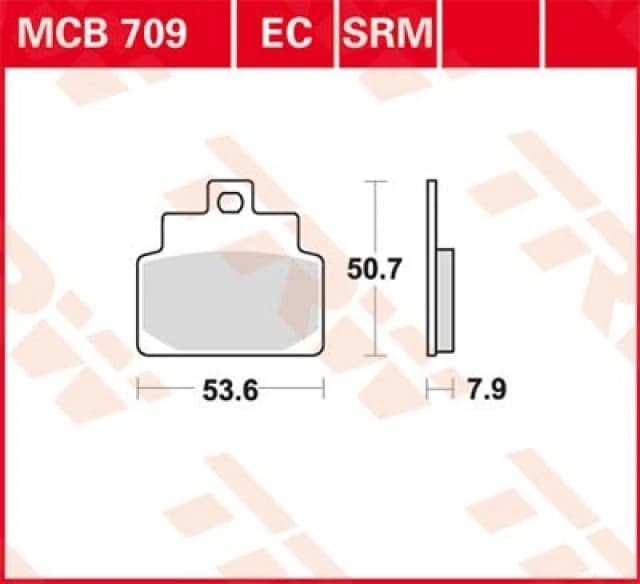 TRW Lucas Brake pad MCB709