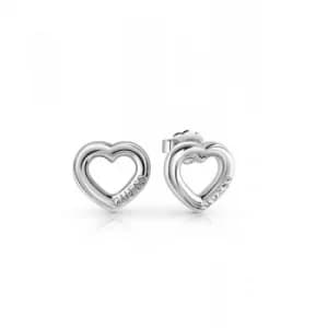 Ladies Guess Grace Silver Earrings