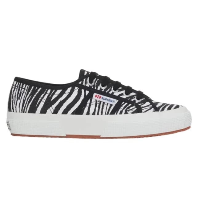 Superga Womens Trainers Superga 2750 Zebra Print Blanc Female 36