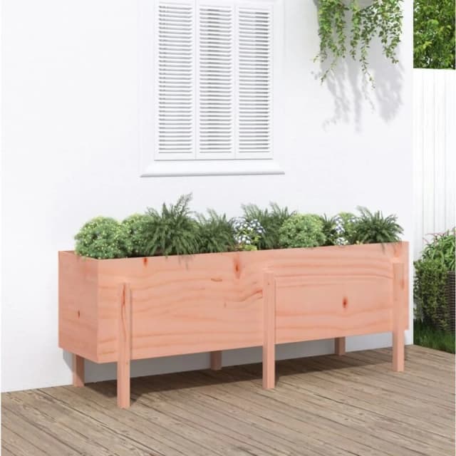 vidaXL Garden Raised Bed 160x50x57cm Solid Wood Douglas, Brown 825224