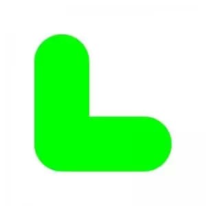 Green Symbol ”L” Floor Graphic adheres to most