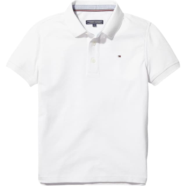 Tommy Hilfiger Boys Polo White 123 male 8 Yrs