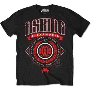 Asking Alexandria - This World Unisex Large T-Shirt - Black