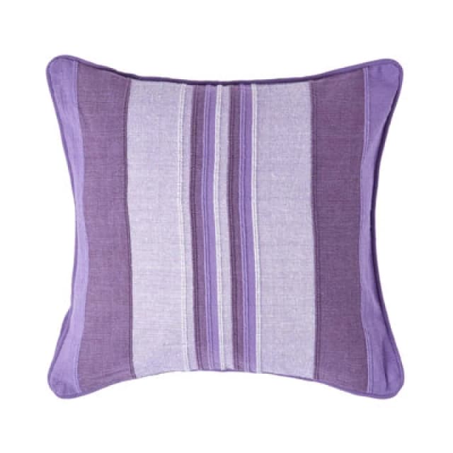 Homescapes Cotton Striped Mauve Cushion Cover Morocco , 60 X 60 Cm