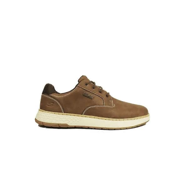 Skechers Mens Garlan Pryor Waterproof Vegan Leather Shoes - UK 8 Brown male PS4285BRN8