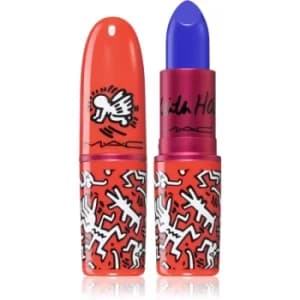 MAC Cosmetics Lipstick Viva Glam X Keith Haring Long-Lasting Lipstick Shade Canal Blue 3 g