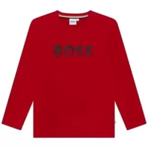Boss Long Sleeve Bold T-Shirt Junior Boys - Red
