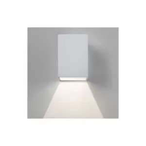 Oslo 100 - LED 1 Light Outdoor Small Wall Light Textured White IP65