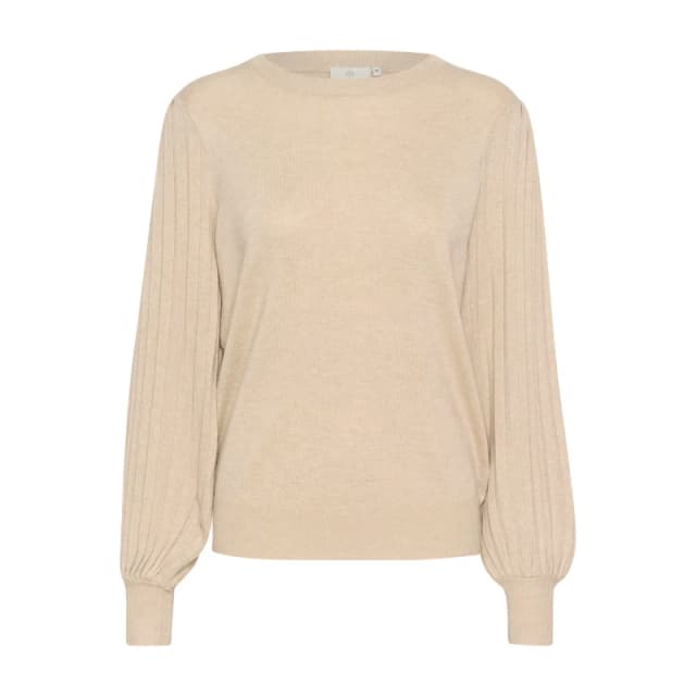 Kaffe Womens knitted sweater KAFFE Lone Beige Female L