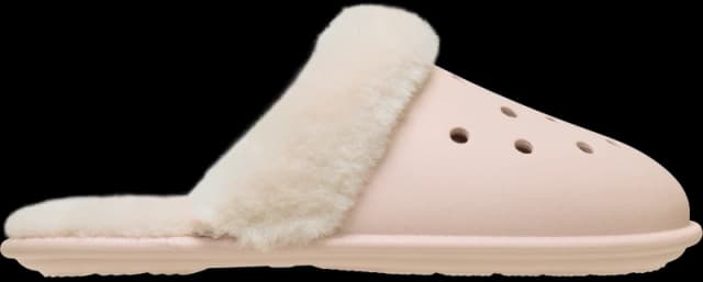 Crocs Unisex Classic Fuzz Scuff Slippers Quartz W10/M9