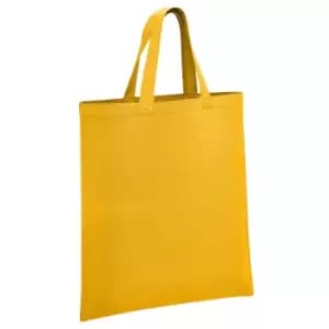 Brand Lab Organic Cotton Short Handle Shopper Bag (One Size) (Mustard Yellow)