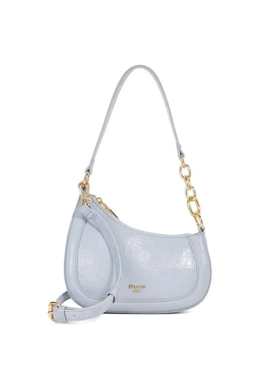 Dune London Womens 'Direction' Leather Shoulder Bag in Pale Blue Pale Blue Female One Size