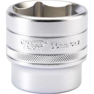 Draper 1/2" Drive Satin Finish Hexagon Socket Metric 1/2" 36mm