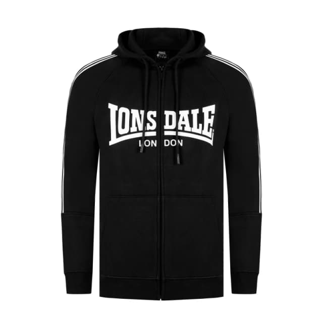 Lonsdale Zipped Hoodie Mens - Black S