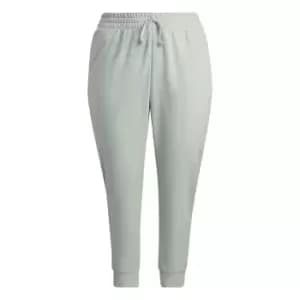adidas Essentials French Terry Logo Joggers (Plus Size) W - Linen Green / White
