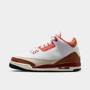 Jordan Air Jordan 3 Retro Se (Gs), White/Black-Mars Stone-Team Orange, size: 4+, Unisex, Trainers, DV7028-108