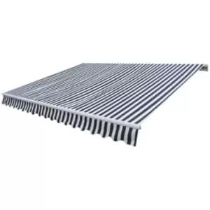 Vidaxl - Folding Awning Manual Operated 300cm Blue/White Blue