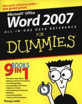Word 2007 All In One Desk Reference for Dummies by Doug Lowe Book
