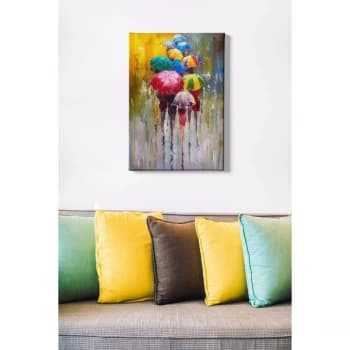 Kanvas Tablo (50 x 70) - 248 Multicolor Decorative Canvas Painting