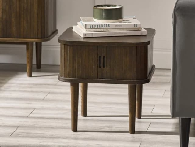 Julian Bowen Arya Dark Oak Storage Lamp Table