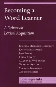 Becoming a Word Learner by Roberta Micknick Golinkoff Book