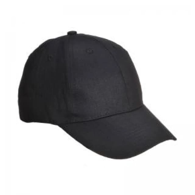 Portwest Six Panel Baseball Cap B010BKR Colour: Black