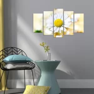 5PMX-137 Multicolor Decorative MDF Painting (5 Pieces)