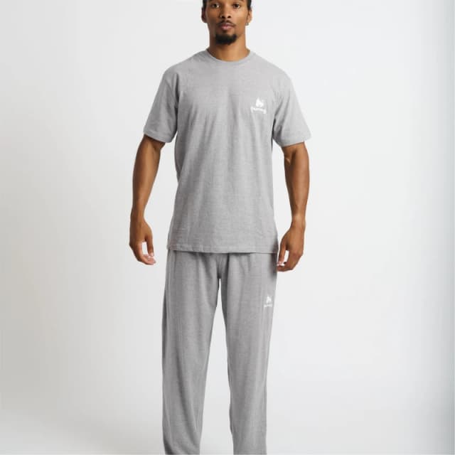 Money Combo Logo Long Lounger Twin Set - Grey Grey S
