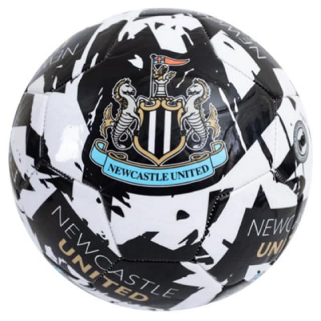 Newcastle United Fc Graffiti Football Black/white/blue/gold (5)