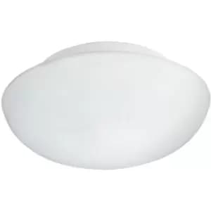 Netlighting Ella 2 Light Large Modern Flush Wall/Ceiling Light White and Opal Gl