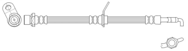 Bosch 1987481634 BH1518 Brake Hose Bosch-1987481634