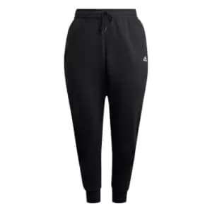 adidas Essentials 3-Stripes Fleece Joggers (Plus Size) Wo - Black