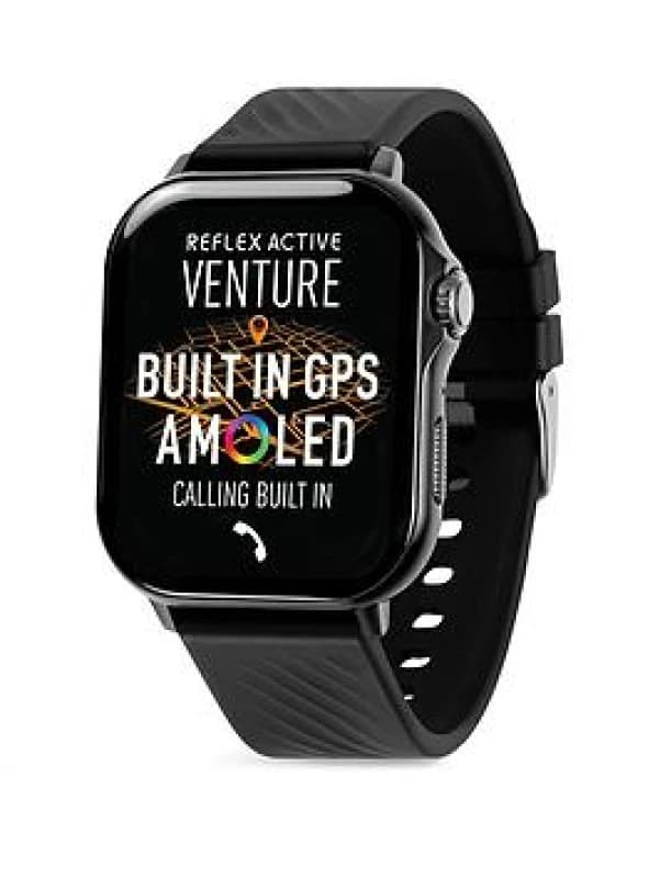 REFLEX ACTIVE Venture 400 S XL Smartwatch - Black, Silicone Strap, Black 5018479164135