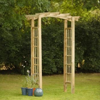 Forest Ryeford Wooden Garden Arch 7'x4' - Pressure Treated