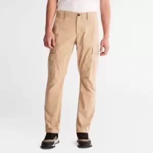 Timberland Core Twill Cargo Trousers For Men In Beige Beige, Size 30x32