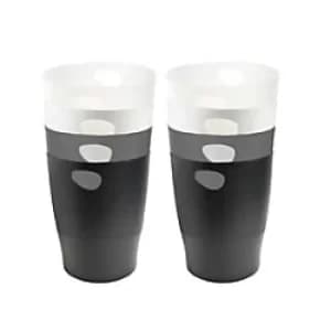 Exacompta Ecobin Office, Black/Shades of Grey, Pack of 8
