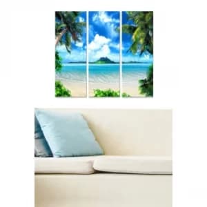 MDFFTR1010 Multicolor Decorative MDF Painting (3 Pieces)