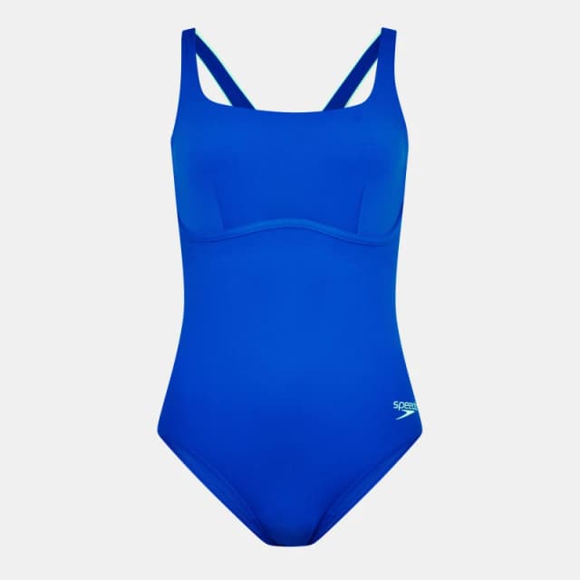 Speedo Flexband Suit One Piece Swimsuits 8 (XS) Blue 35038818310