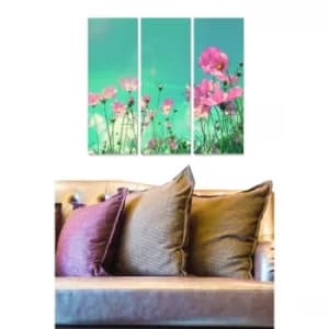 MDF82057 Multicolor Decorative MDF Painting (3 Pieces)