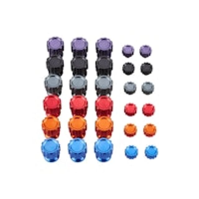 Asetek SimSports Aluminum Button Color Kit - 6 Pieces