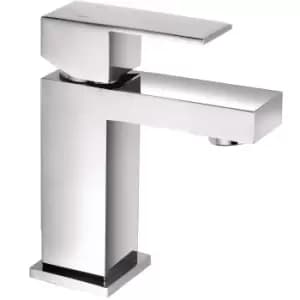 Chrome Cloakroom Mono Basin Mixer Tap - Cube