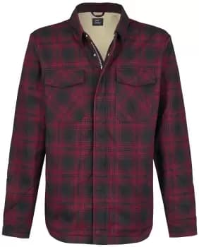 Vintage Industries Class Sherpa Between-seasons Jacket red black