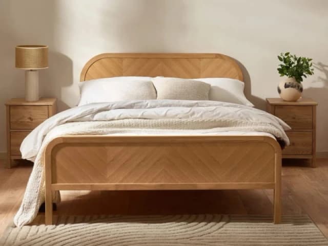 Julian Bowen Milo Oak Wooden Bed Frame - 4ft6 Double