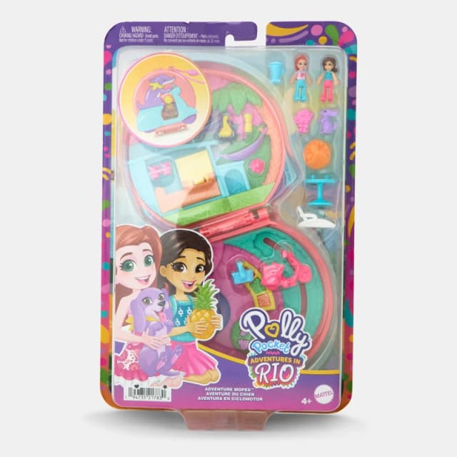 Polly Pocket Polly Pocket Adventure Moped Compact Doll Playsets