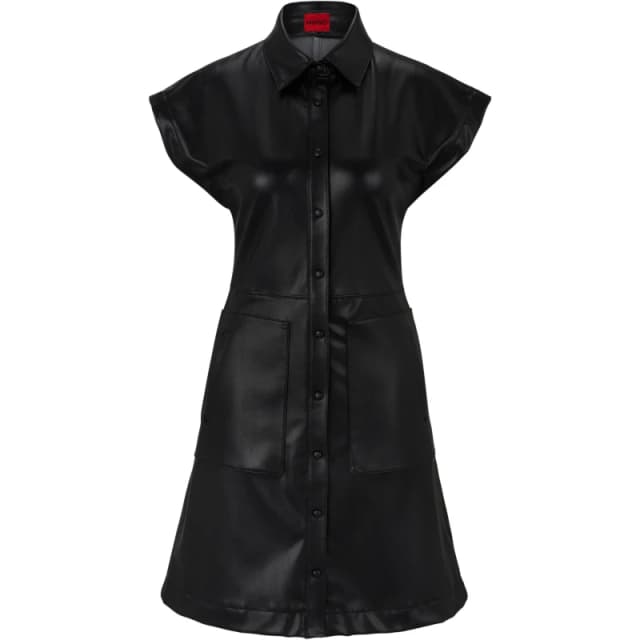 Hugo Womens Kestia Wrap Dress Black female 6 (XS)