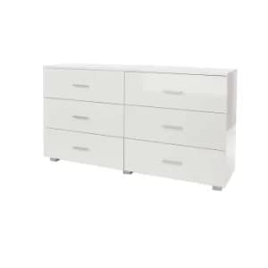 Lido 6 Drawer Chest, white