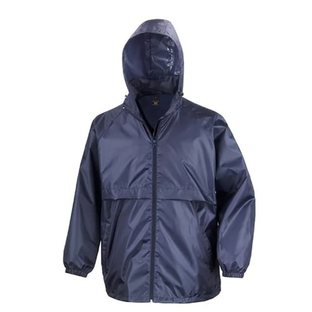 Result Result Men Core Adult Windcheater Water Repellent Windproof Jacket in Navy Size: Small Navy S Male 5055747557435