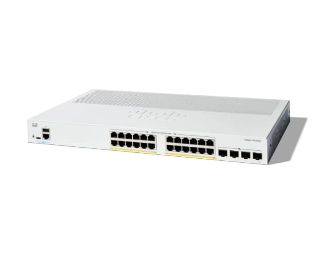 Cisco Cisco Catalyst 1300-24P-4X Managed Switch, 24 Port GE, PoE, 4x10GE SFP+, Limited Lifetime Protection (C1300-24P-4X) C1300-24P-4X